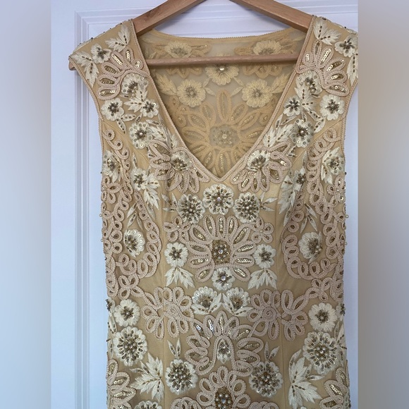 Dresses & Skirts - Yellow Gold Sequin Sue Wong Women’s Evening Gown Size 2